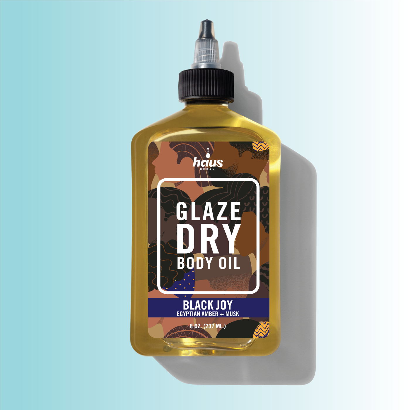 Black Joy Glaze Dry Body Oil (8 oz) | Egyptian Amber + Musk