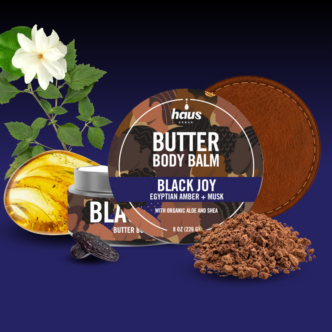 BLACK JOY BODY DUO | BUTTER BODY BALM + GLAZE DRY BODY OIL