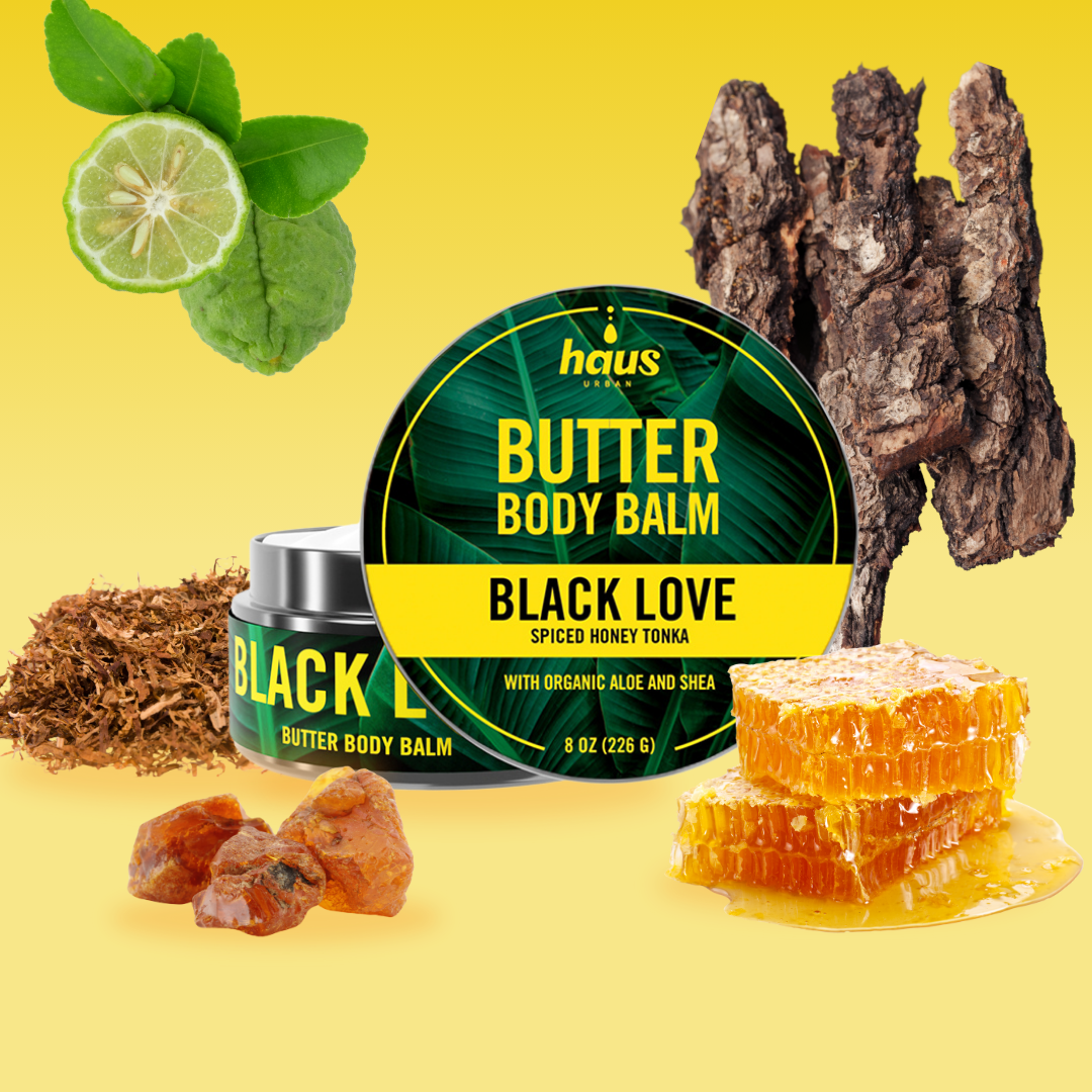 BLACK LOVE BODY DUO | BUTTER BODY BALM + GLAZE DRY BODY OIL