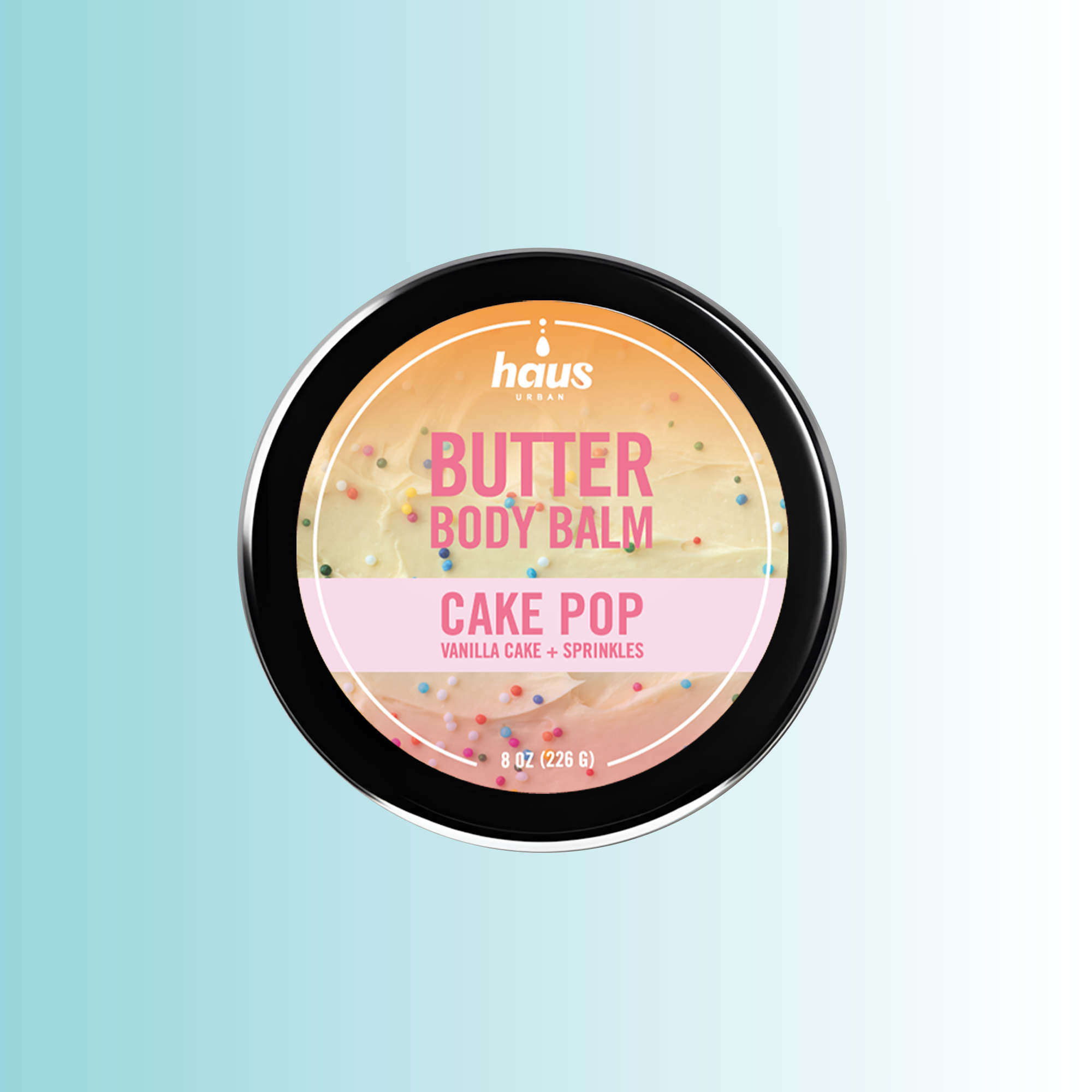 Cake Pop Butter Body Balm, 8 oz | Vanilla Cake + Sprinkles