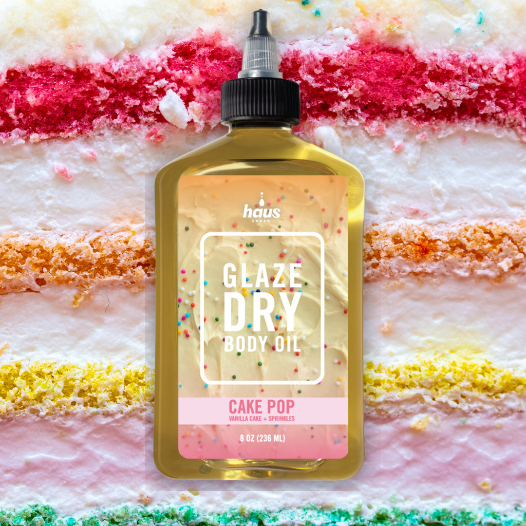 Cake Pop Glaze Dry Body Oil | Vanilla Cake + Sprinkles