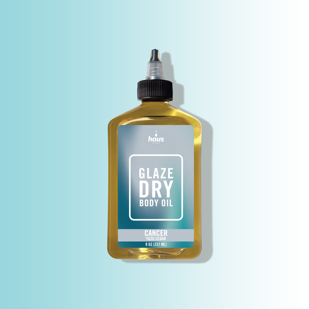 Cancer Glaze Dry Body Oil, 8 oz | Yuzu Cedar