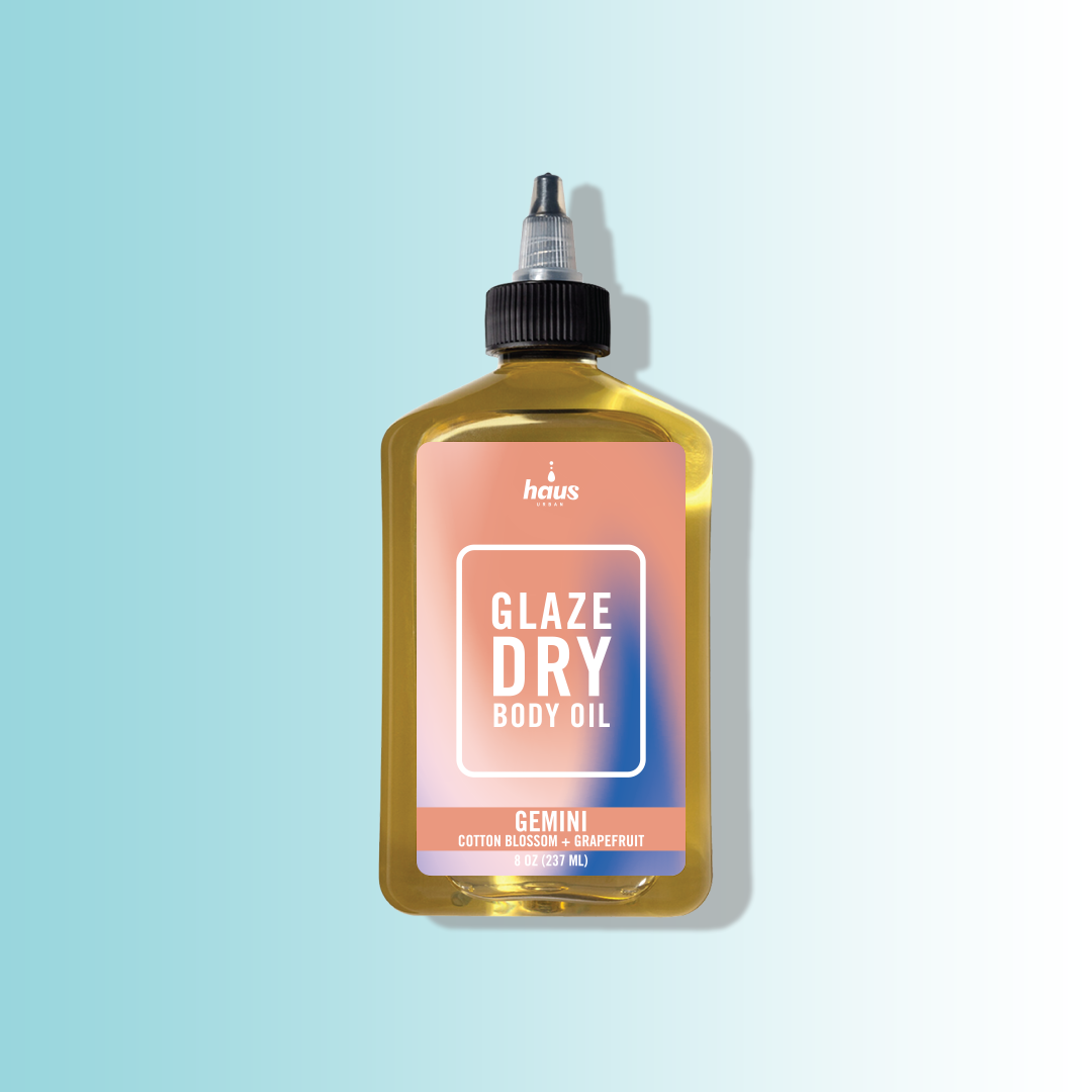 Gemini Glaze Dry Body Oil, 8 oz | Cotton Blossom + Grapefruit