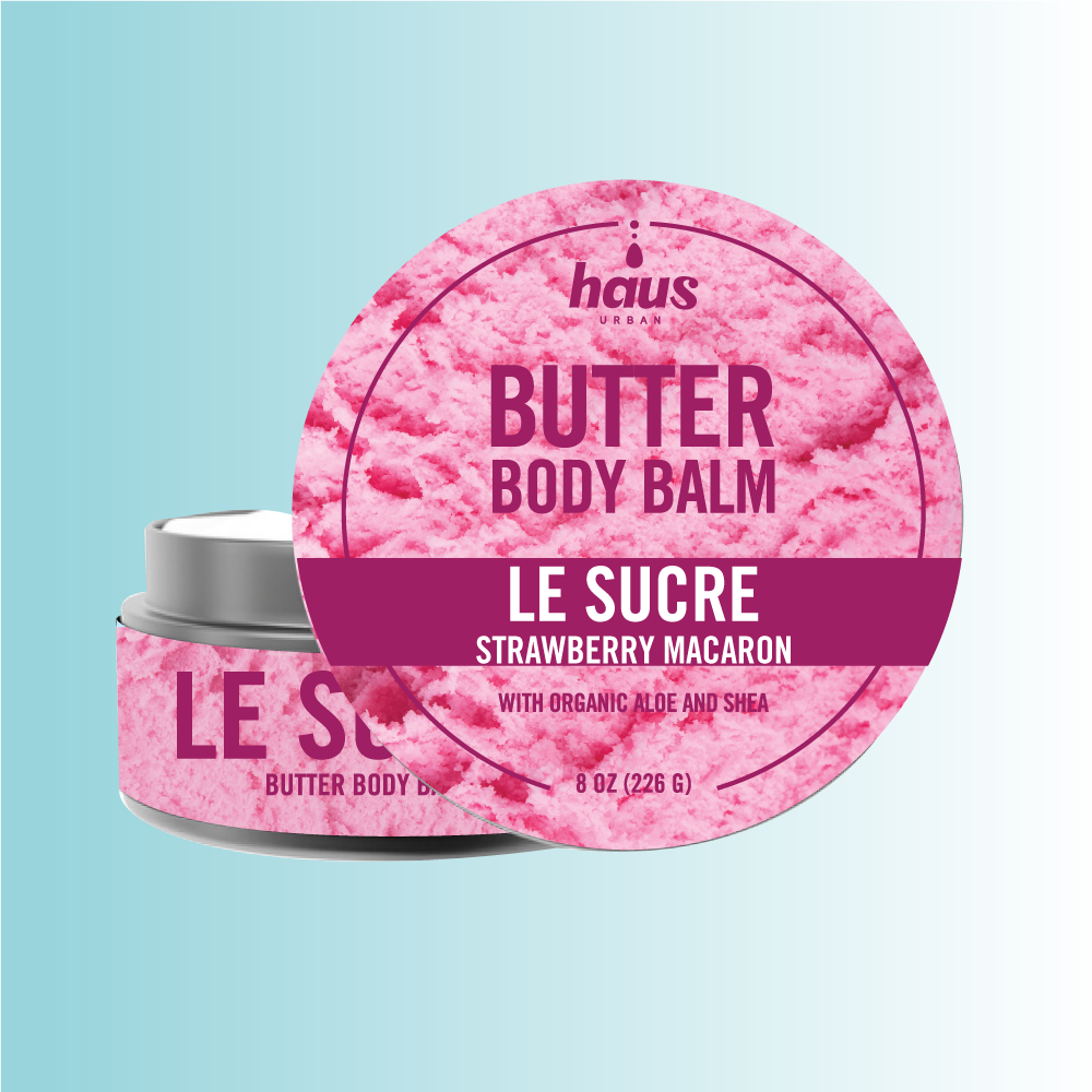 LE SUCRE BUTTER BODY BALM | STRAWBERRY MACARON | 8 OZ.