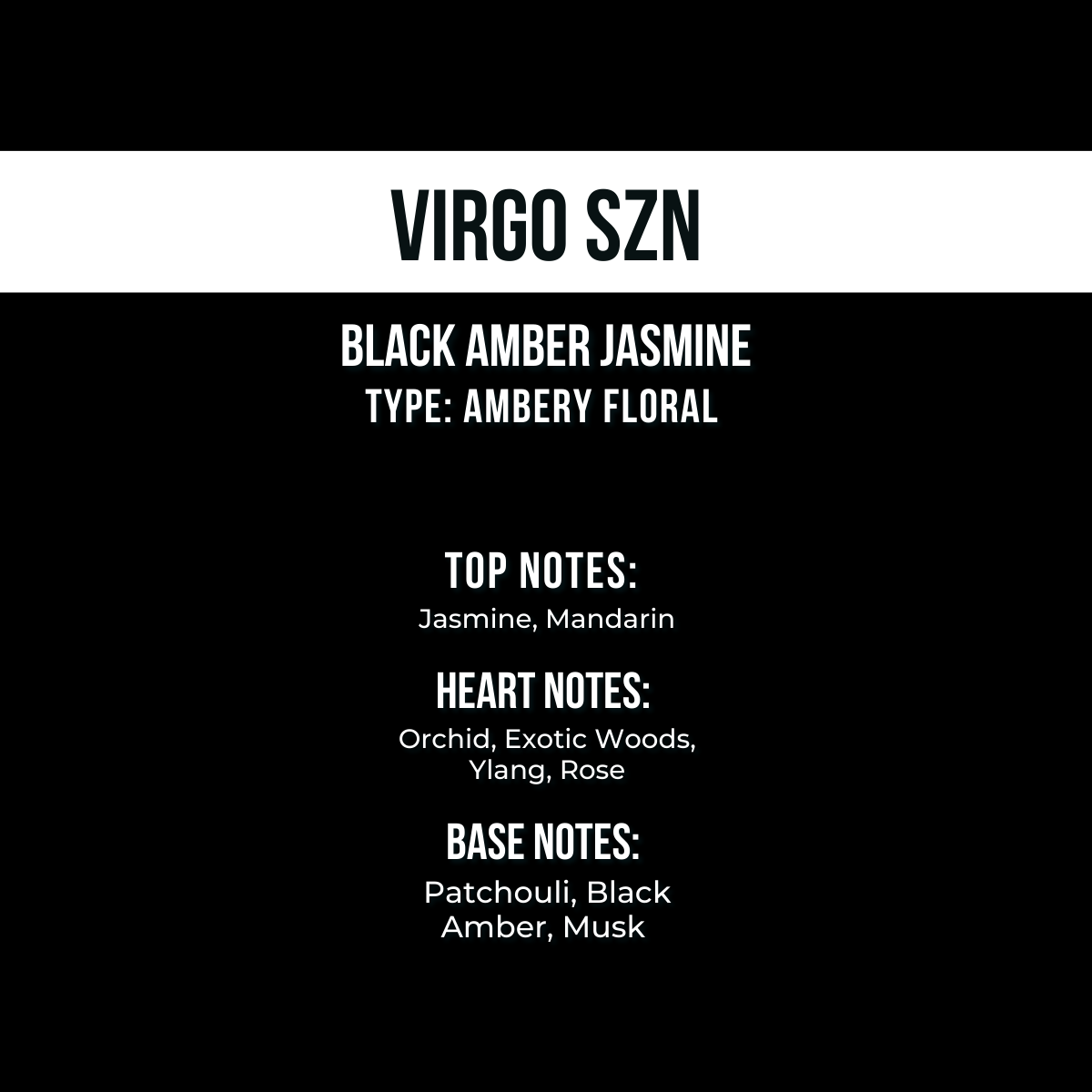 VIRGO SZN GLAZE DRY BODY OIL (8 OZ) | BLACK AMBER JASMINE