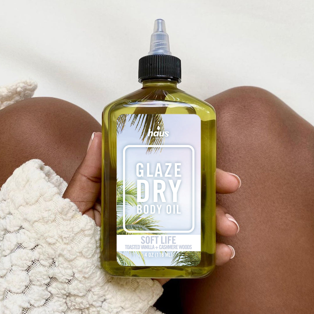 SOFT LIFE GLAZE DRY BODY OIL | TOASTED VANILLA + CASHMERE WOODS