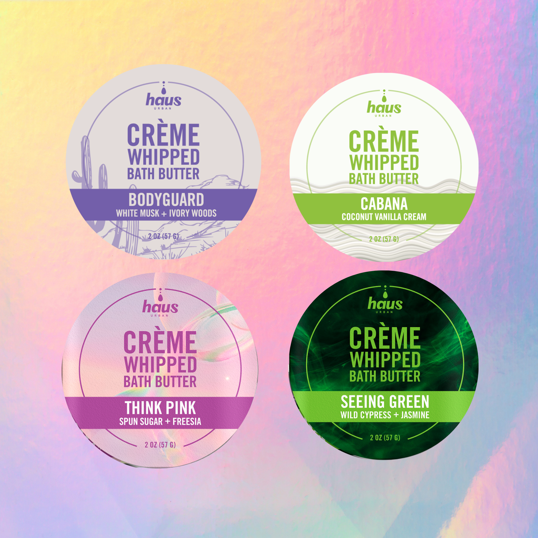 CRÈME Whipped Bath Butter | Sampler Quad