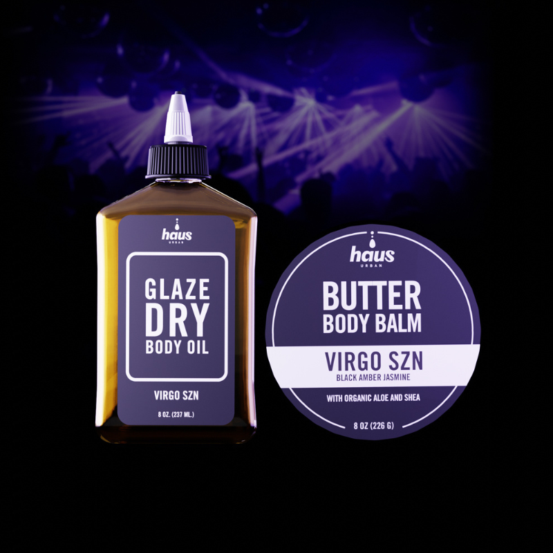 VIRGO SZN BODY DUO BUTTER BODY BALM + GLAZE DRY BODY OIL Haus Urban